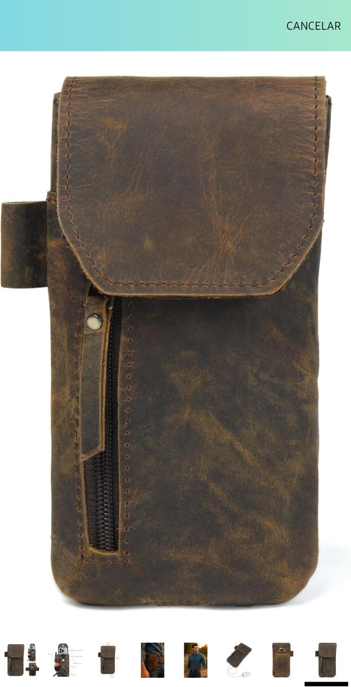 Funda de Cuero para teléfono Celular