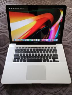 Mac Boook Pro 15.4" Intel Quadcore i7 8gb Ram 256ssd Working Great
