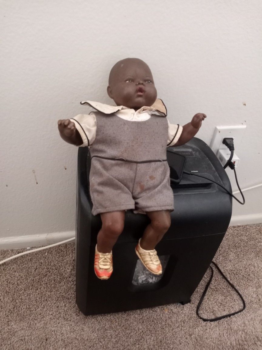 Vintage Black Doll Made In ðŸ‡ðŸ‡¹ Haiti 1984