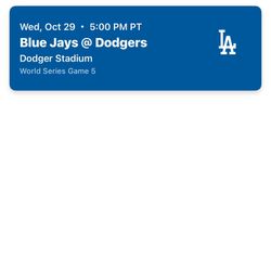 World Series Tickets Game 5