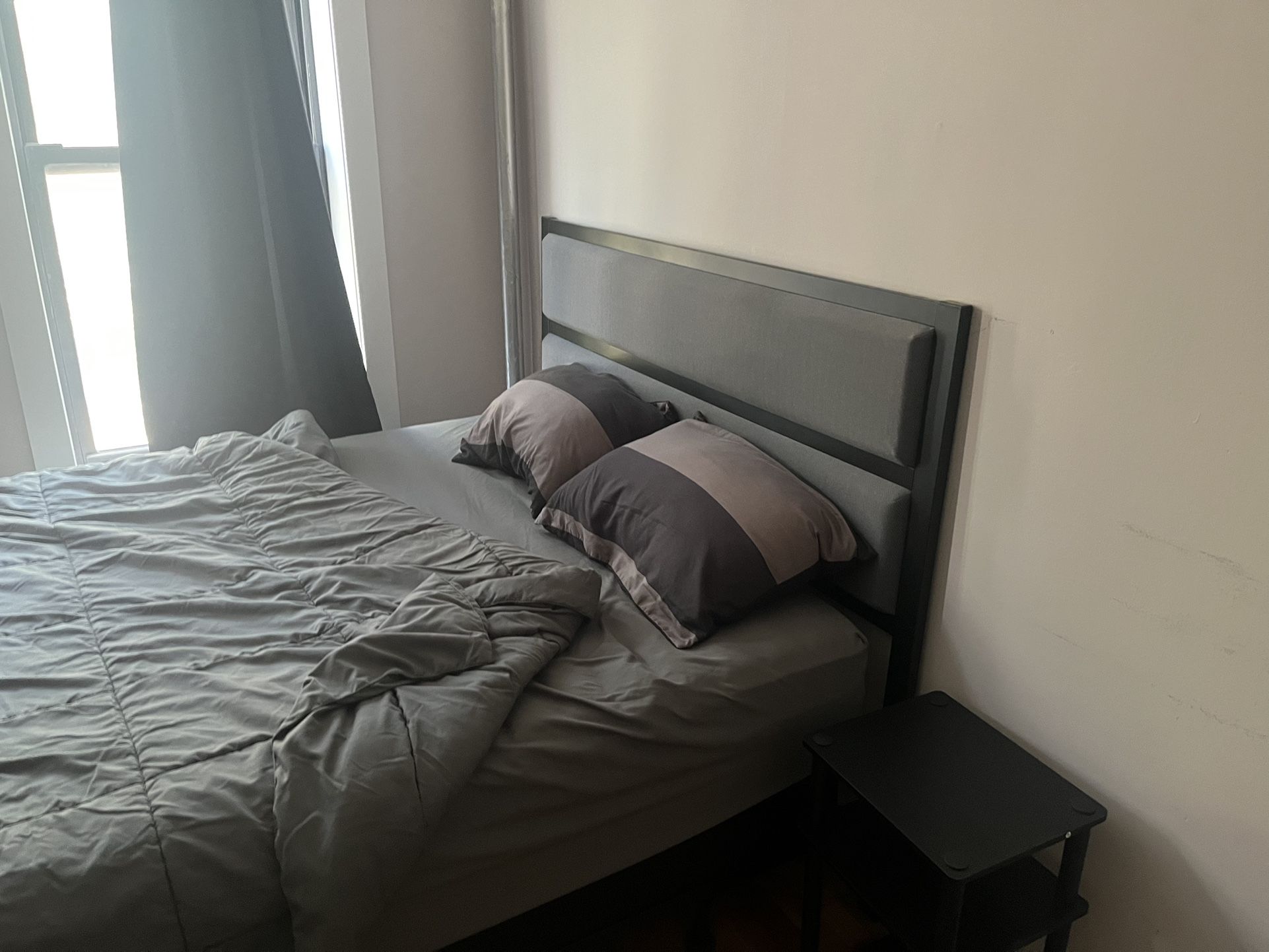 King Size Bed Frame, Headboard, Mattress, Box Spring 
