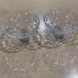 2- Crystal bowls for $10