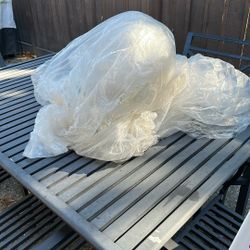 2 Large Plastic Home Depot Drop Cloths FREE