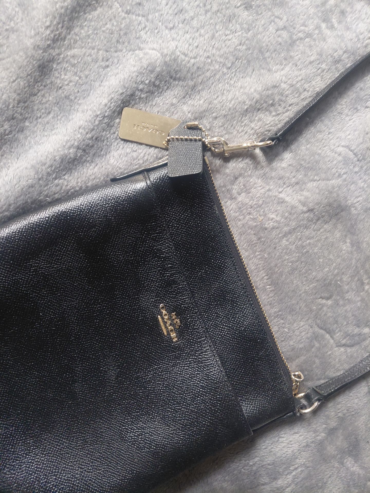Black Coach cross body bag