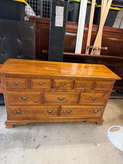 Dresser with mirror