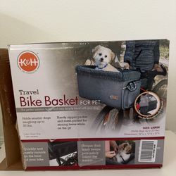 🐾 K&H Travel Bike Basket for Pets – Large – Gently Used