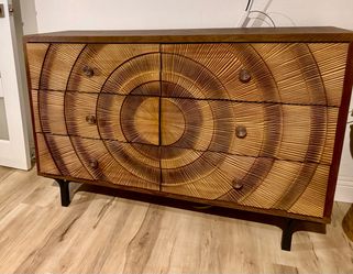 Gorgeous unique carved wood-new dresser