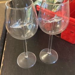 Shark Wine Glasses 