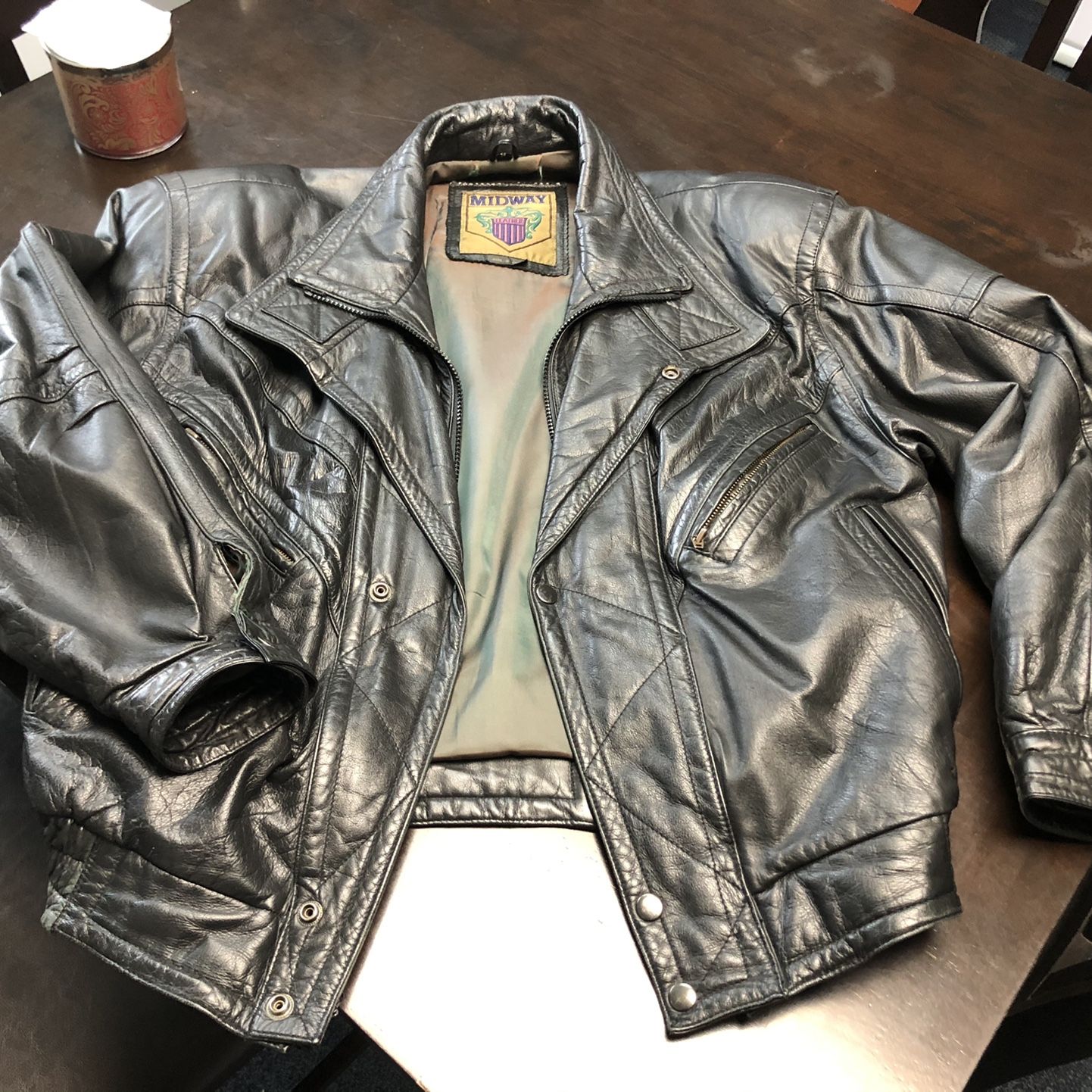 Vintage Leather Jacket (Men’s Medium)