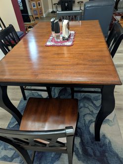 Dining table plus four chairs