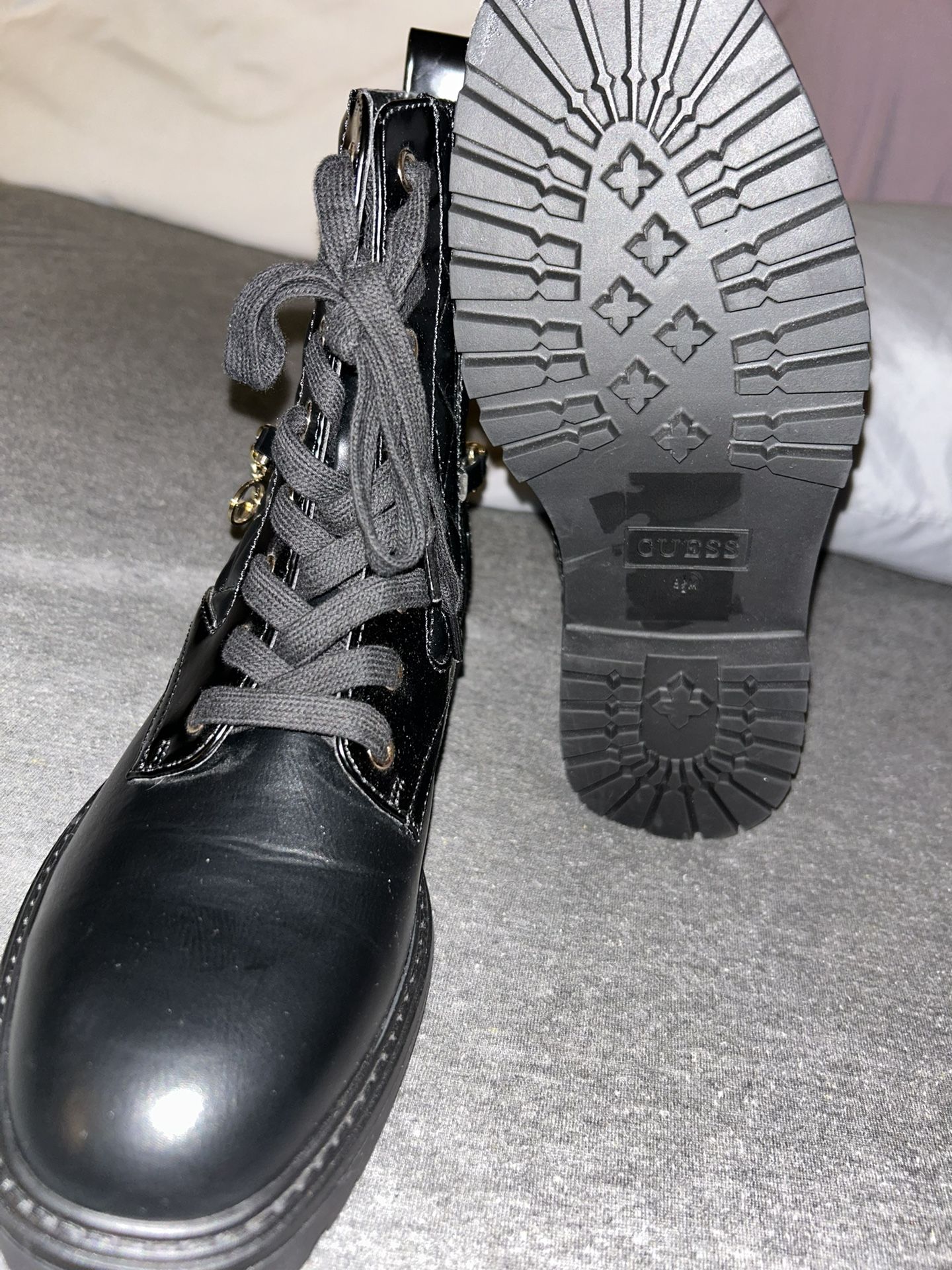 Jellard Quilted Chain Moto Boots