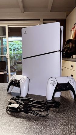 PS5 Slim Digital Edition + 2 Controllers | Like New | $520