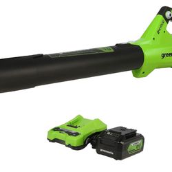 Greenworks
 24V Brushless Leaf Blower (110mph / 450cfm) w/ 4.0Ah Battery & Charger