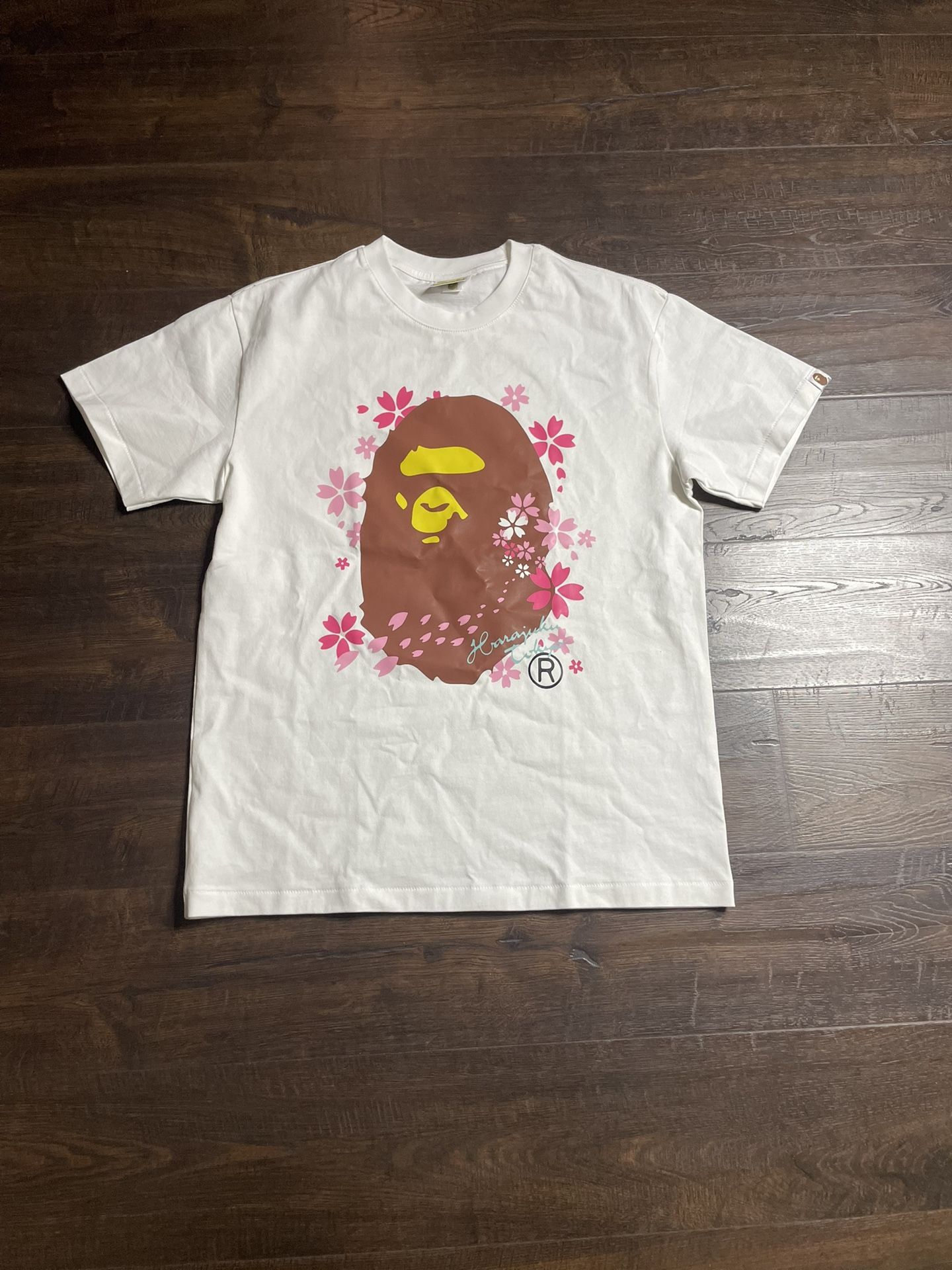 Bape Harajuku cherry blossom big ape tee