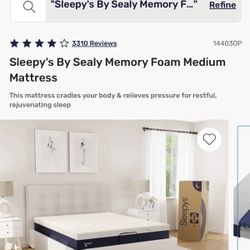Sleepy's By Sealy Memory Foam Medium Full Size