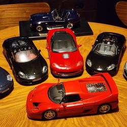 All 7 Scale 1:18 Diecast Sport Car Collection 