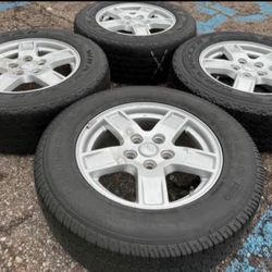 17” JEEP WRANGLER GRAND CHEROKEE COMMANDER PACKAGE WE FINANCE RIMS WHEELS TIRES SET