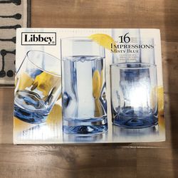Libbey 16 piece glassware set 