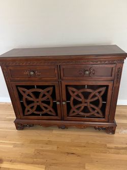 Wood TV stand