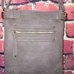 Miztique Gray Leather Purse