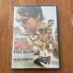 Mission Impossible Rogue Nation DVD 