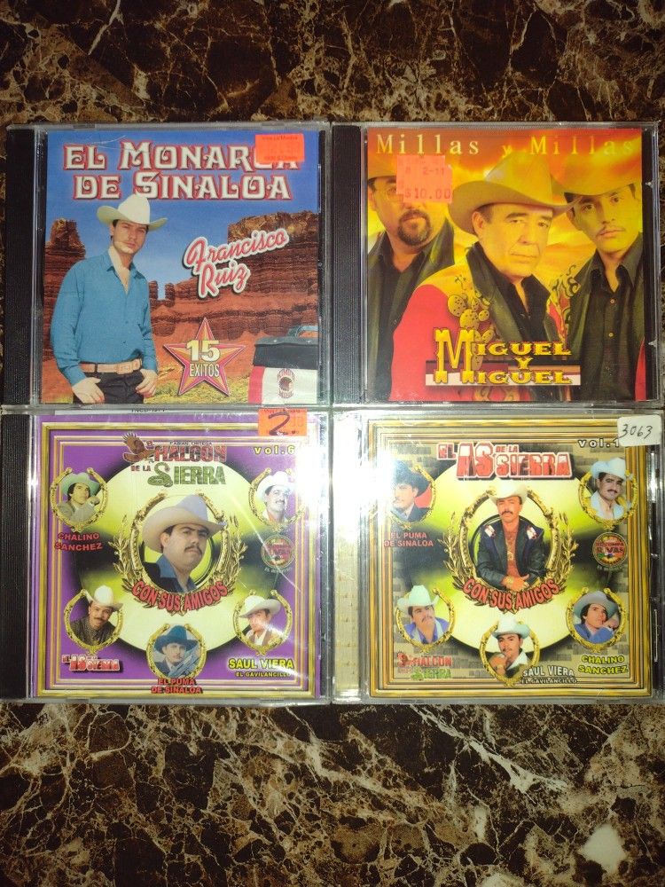 Lote De 4 Cds Norteños Y De Corridos
