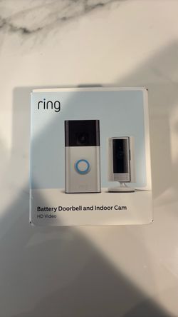 Ring Battery Doorbell and Indoor Cam Bundle