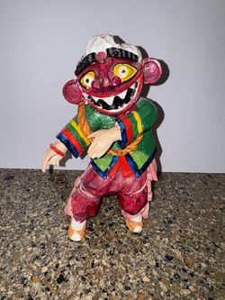 Colorful Hand-Painted Folk Art Figure 8" - $45 OBO