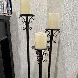 Floor Candle Holders Set Of 3 