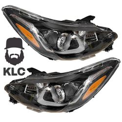 For 2019 2020 2021 2022 Chevrolet Spark Headlight Assembly Halogen Left Right Pair