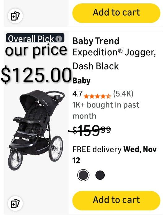 2025 Baby Trend Expedition Jogger Stroller