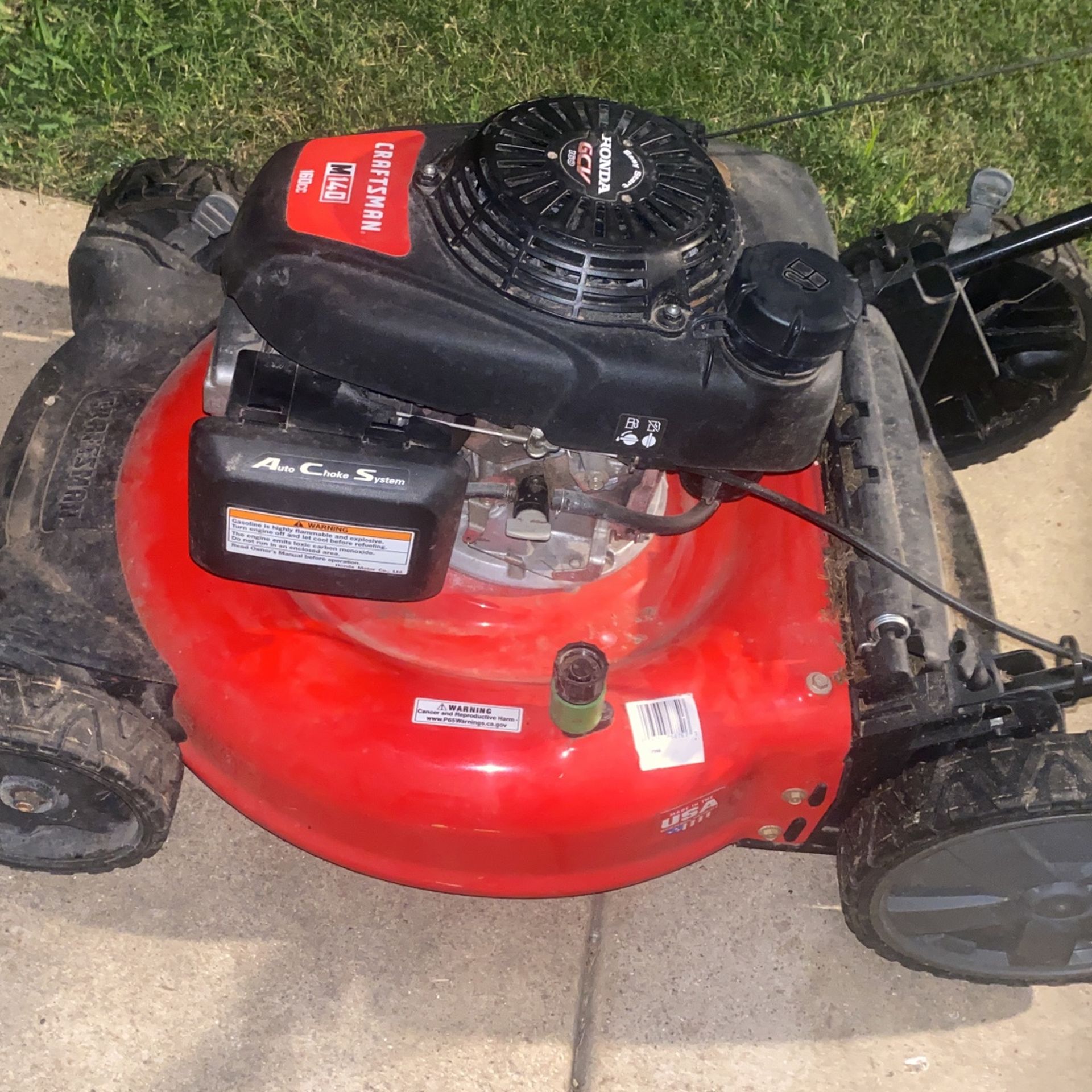 Craftsman M140 Honda Powered Mower 160cc for Sale in San Antonio, TX