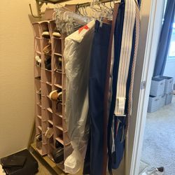 Stylish Clothing Rack With Shelves