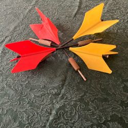Lawn Dart Game With Instruction Sheet Vintage