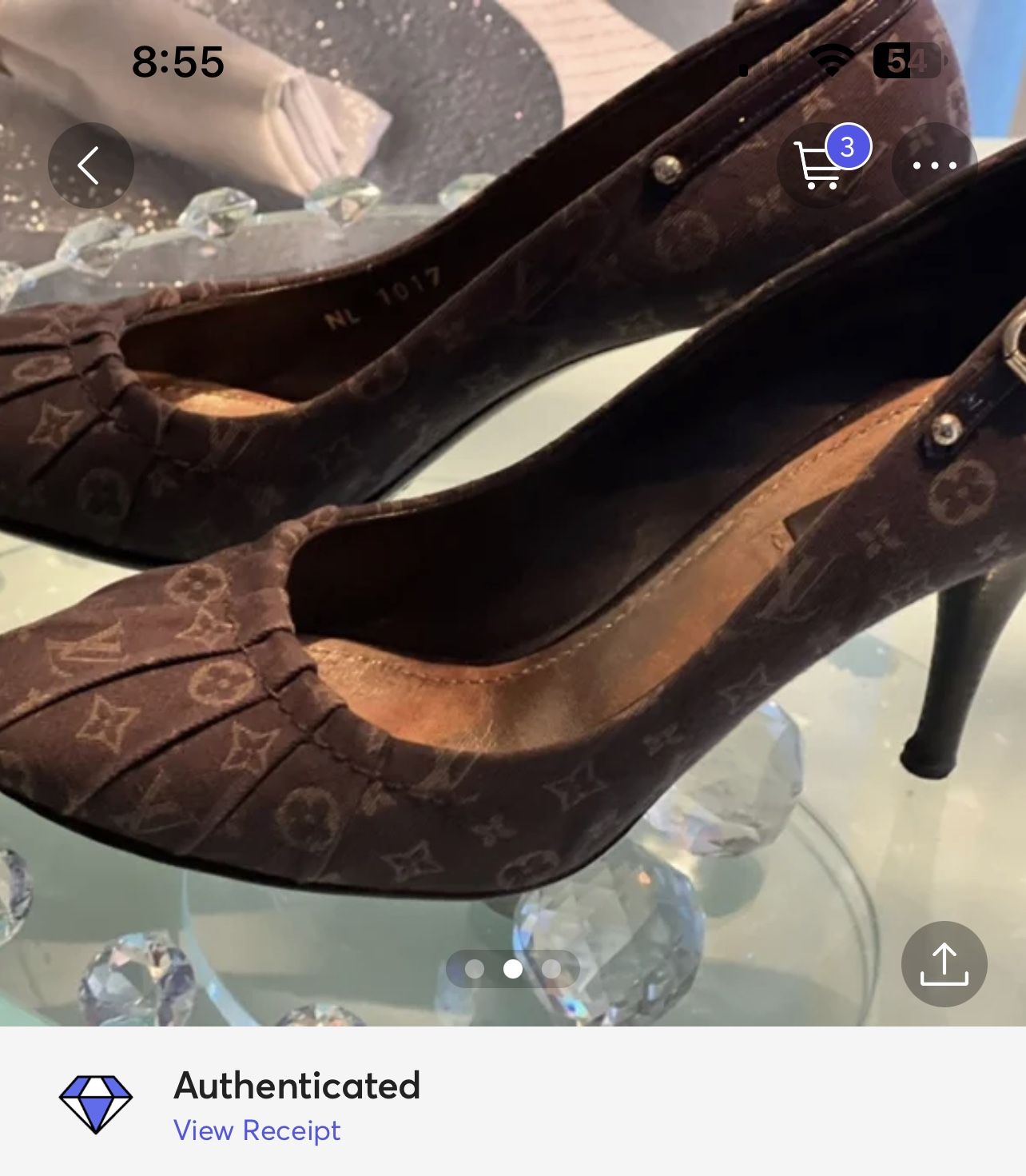 Louis Vuitton Authenticated Leather Heel