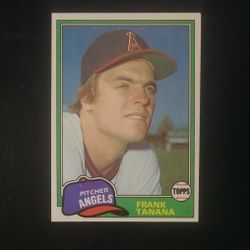 1981 Topps Frank Tanana California Angels #369 Pitcher Baseball Card Collectible Vintage Sports MLB Trading Pro Professional