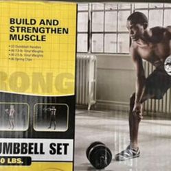 Vinyl 40 Pounds Dumbbells Set