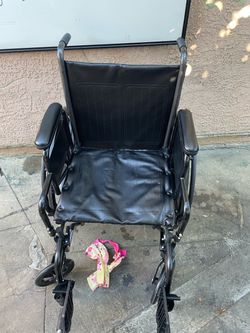 Black Folding Wheelchair