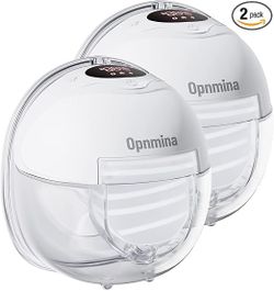 2pack Opnmina Portable Hands-Free Breast Pump,