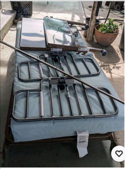 Semi Electric Hospital Bed with Rails and Mattress