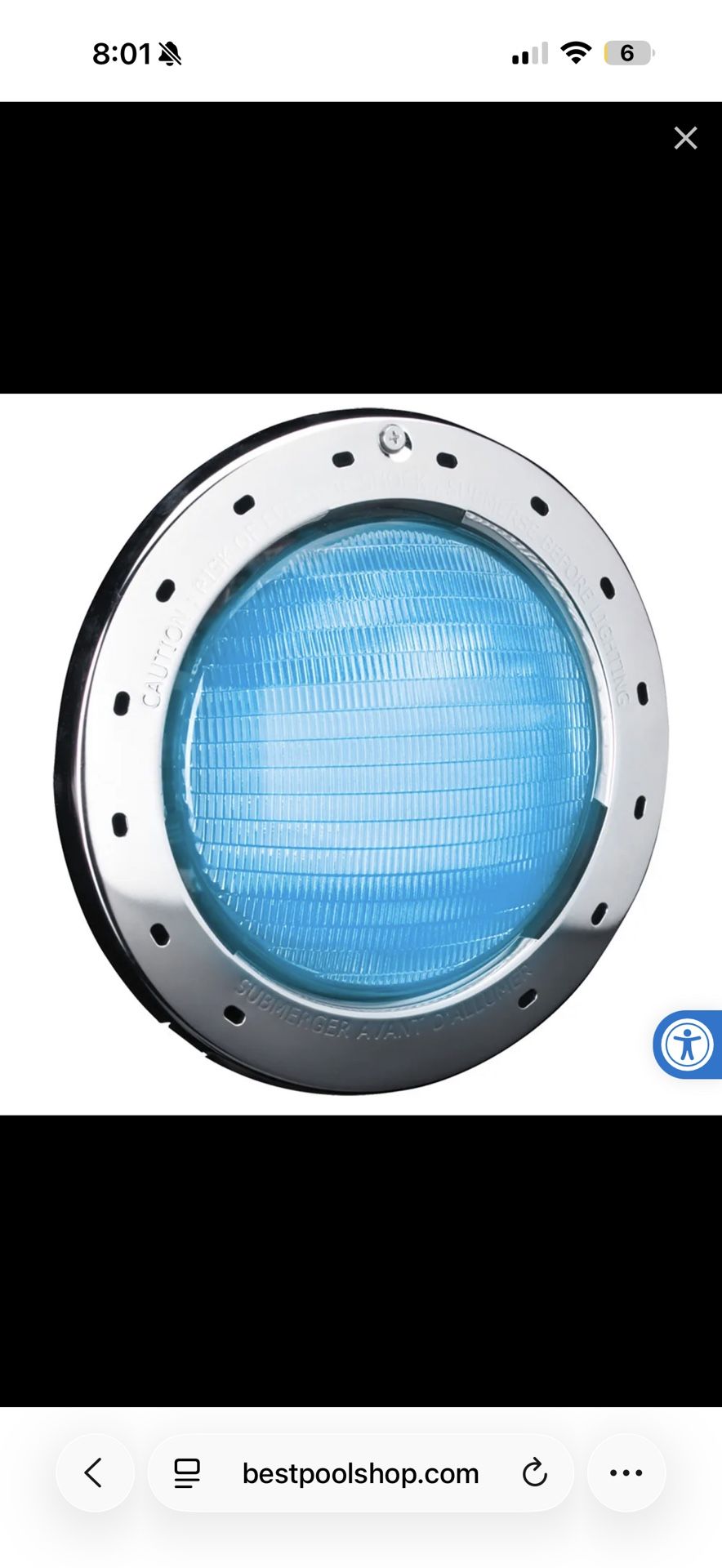 CPHVRGBWS50 Jandy® WaterColors LED RGBW Swimming Pool Light 120V 50ft.