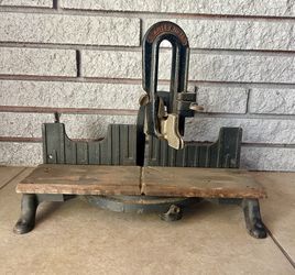 Antique Vintage Stanley No 150 Cast Iron Miter Saw Box Woodworking Tool  USA Tooling