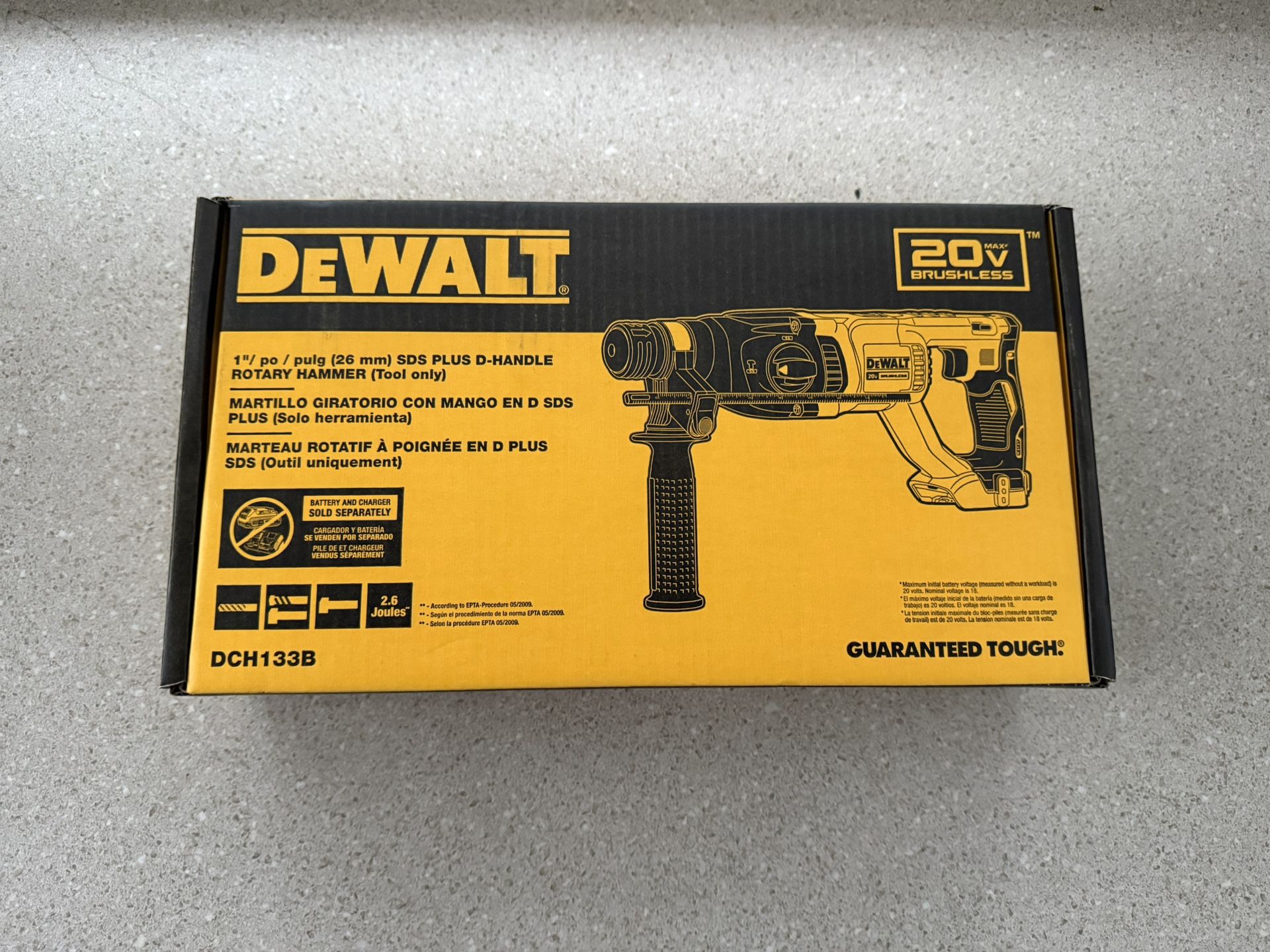 DeWALT 20-volt max 1-in SDS-plus Variable Speed Cordless Rotary Hammer Drill