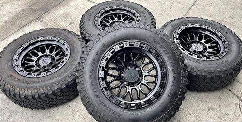 Wheel 🛞 New 17*9 For Chevy Silverado Toyota Tacoma 6 lug Tires 255/75/17 Bfgoodich 80% life