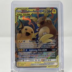 Raichu & Alolan Raichu GX - SM - Unified Minds Pokemon Card TCG Buy/Sell/Trade
