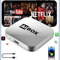(New box) Wireless CarPlay Adapter 2026 Upgraded –AI Box Carplay Suitable for Apple iPhone & Android, with Compact Size, Plug-and-Play Convenience, an