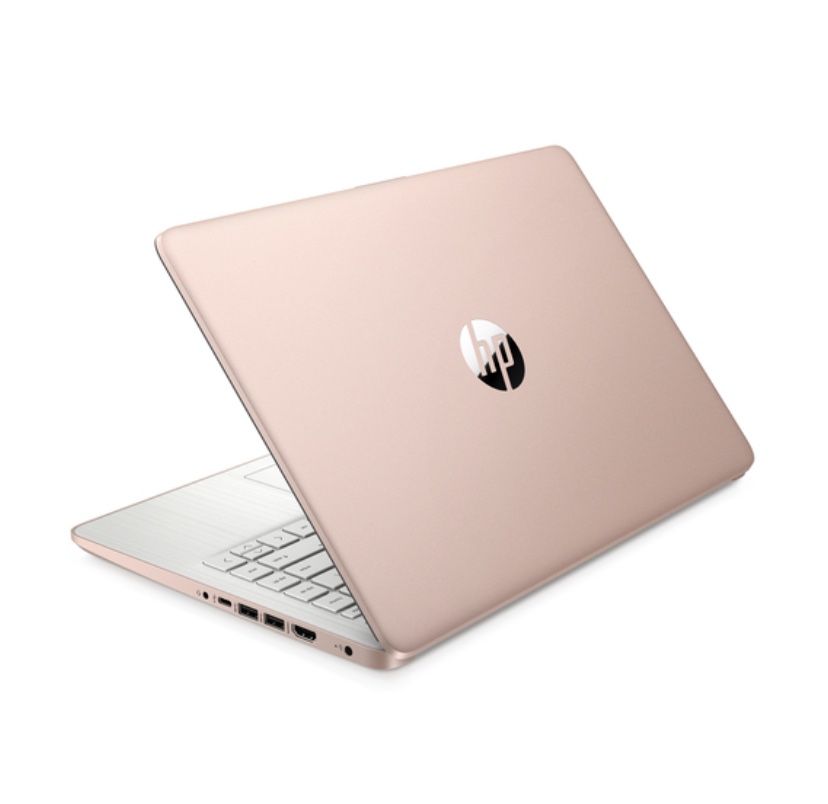 HP Laptop 14 (14", Intel Celeron, 4GB, 64GB, Pale Rose Gold)