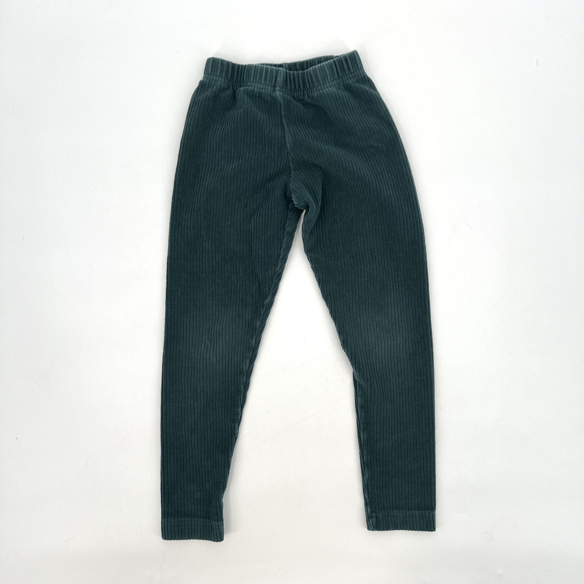 Hanna Andersson Green Ribbed Pull On Leggings Size 110cm US 5