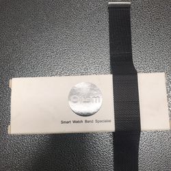 Loop Black Stainless Steel Metal Smart Watch Band