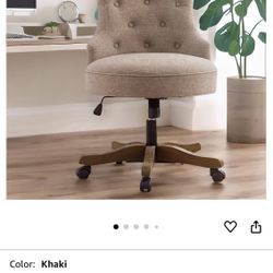 HUIMO Home Office Chair Upholstered Armless 